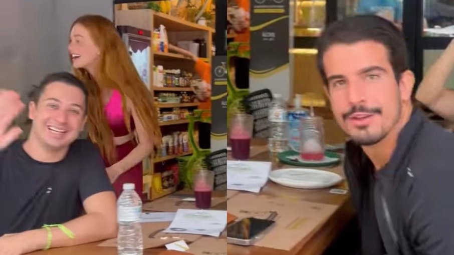Marina Ruy Barbosa e Enzo Celulari aumentam rumores de affair ao serem flagrados juntos em Noronha