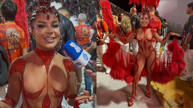 Gkay aposta em fantasia transparente e faz revelações no Carnaval