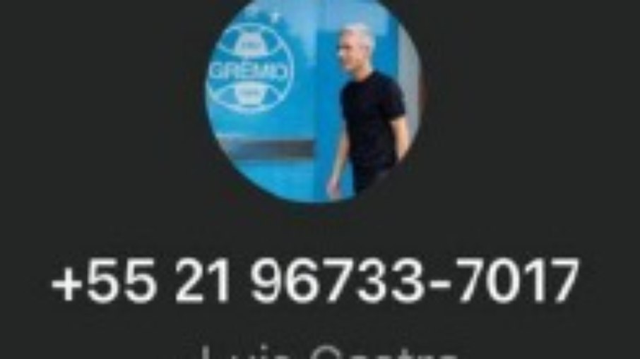 Perfil utilizado pelo criminoso para enganar os atletas