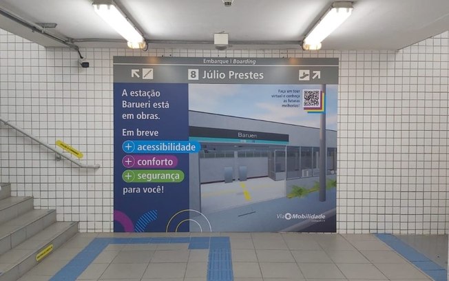 Linha 8: Estação Barueri terá novo túnel de acesso Linha 8: Estação Barueri terá novo túnel de acesso