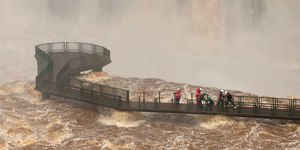 Chuvas do El Niño provocam cheias nas Cataratas do Iguaçu