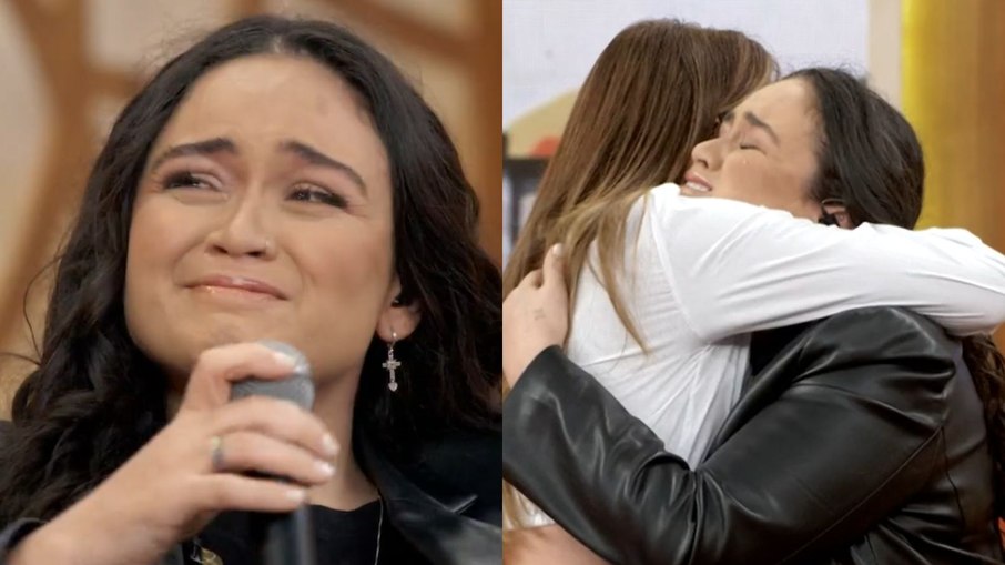 Luiza Martins se emocionou no 'Encontro com Patrícia Poeta'