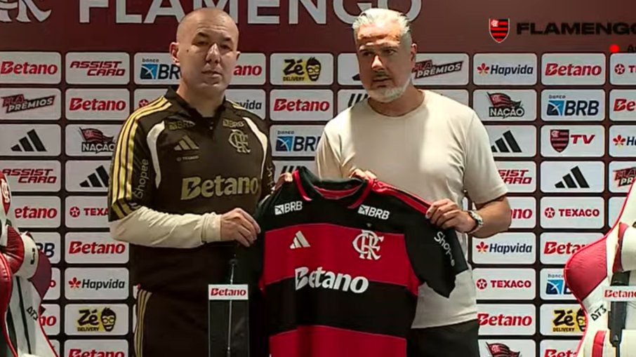 Jardim em apresentação no Flamengo