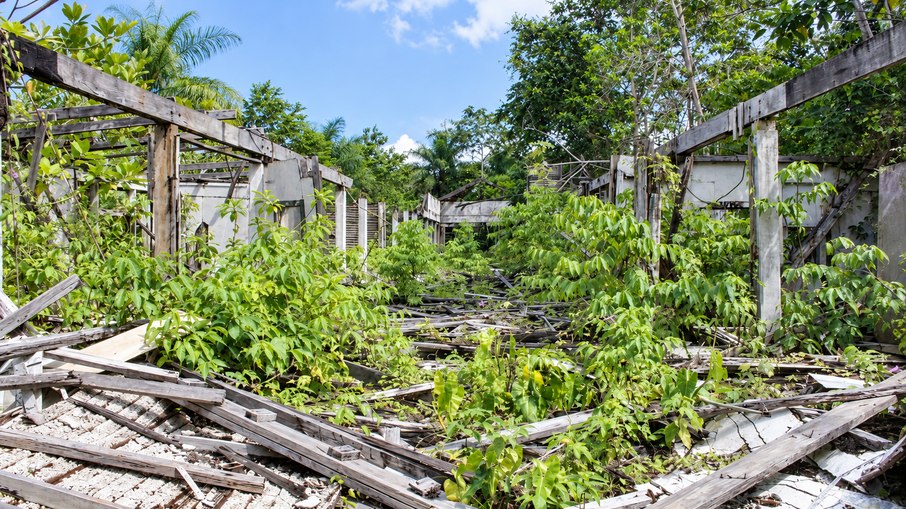 Hospital de Fordlândia está completamente destruído