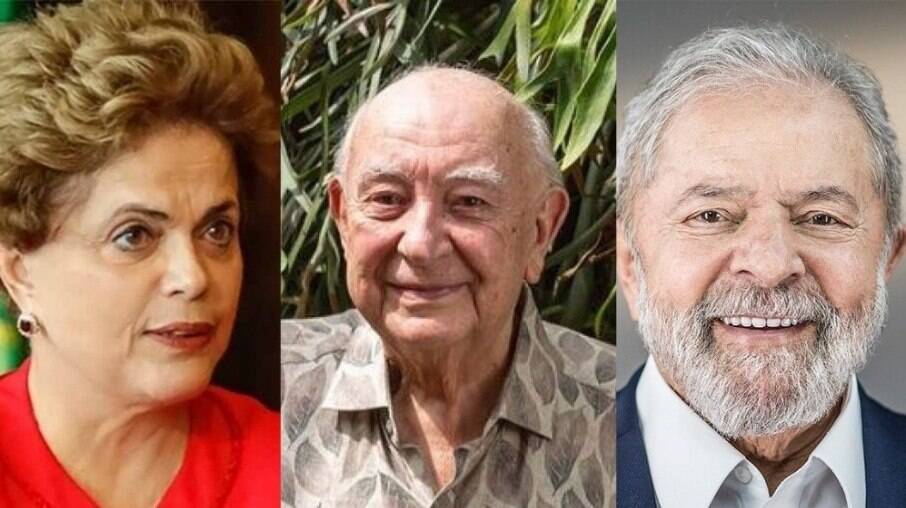 Dilma, Sérgio Mamberti e Lula