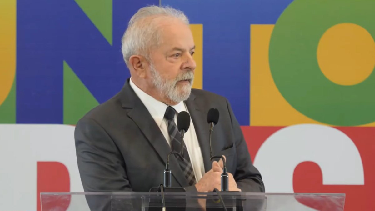 Lula durante coletiva à imprensa internacional