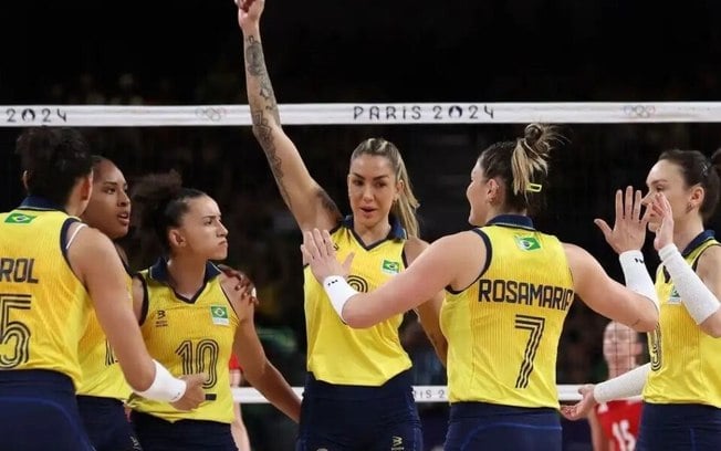 Brasil é bronze no vôlei feminino em Paris