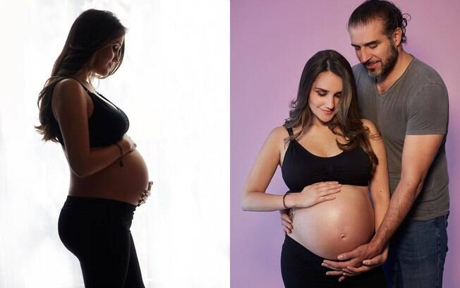 Dulce Maria compartilha fotos de ensaio de gravidez