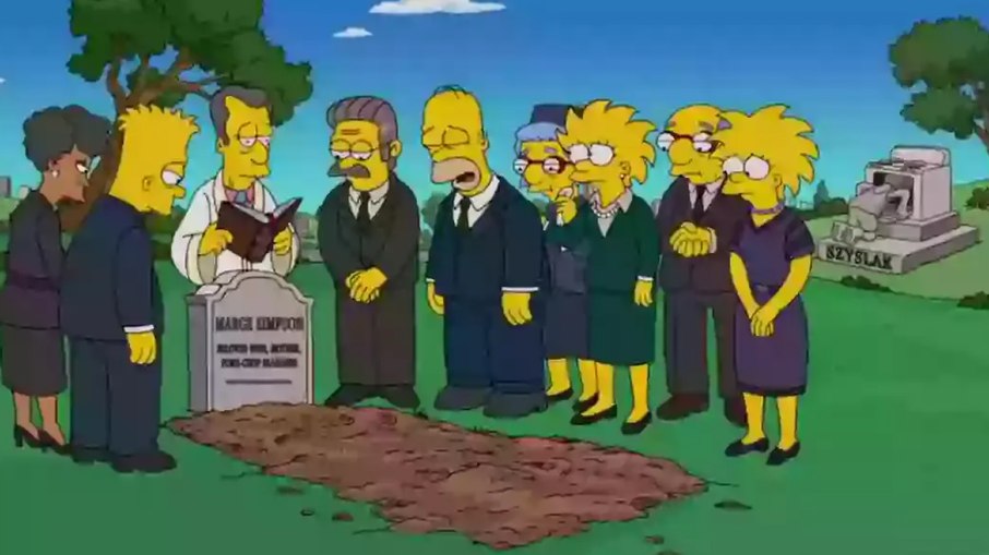 Funeral de Marge Simpson na 36ª temporada
