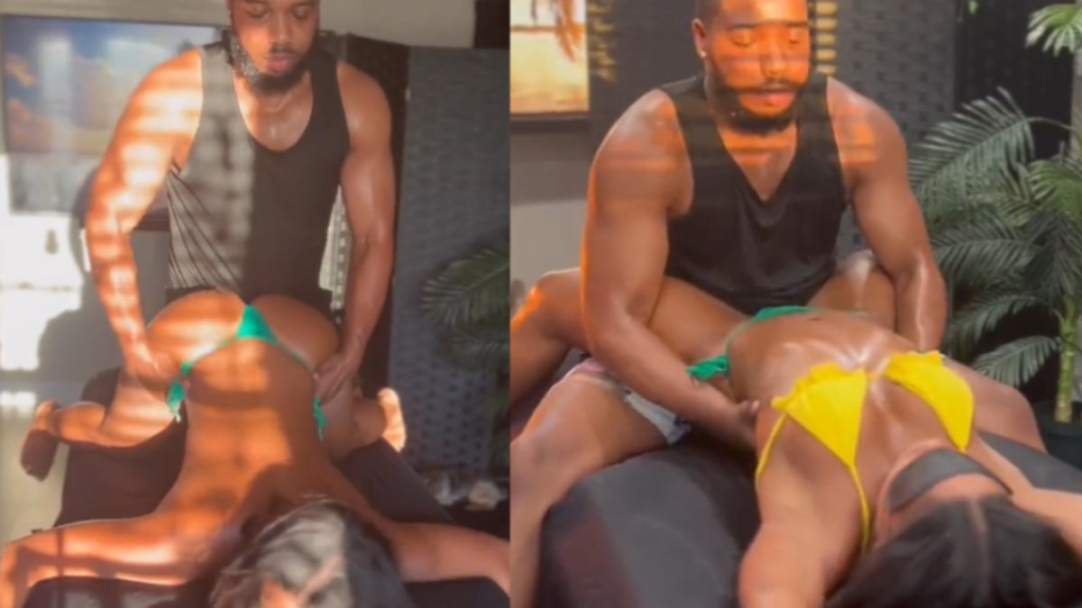 Fazendo massagem tantrica