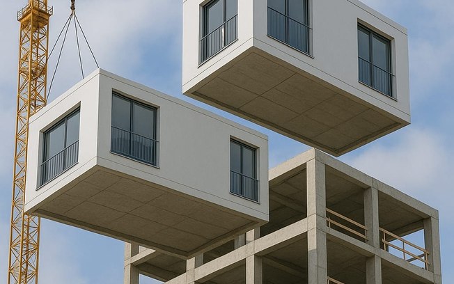 Sistema constrói estrutura e apartamentos ao mesmo tempo