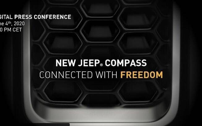 Jeep Compass: teaser não revelada nada de novo, a não ser a data em que o SUV renovado será apresentado nos EUA