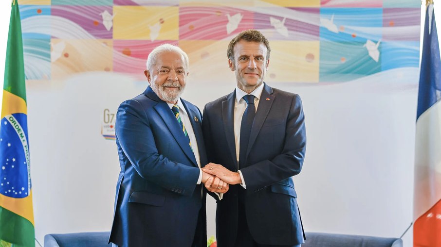 O presidente Lula e o presidente da França, Emmanuel Macron O presidente Lula e o presidente da França, Emmanuel Macron