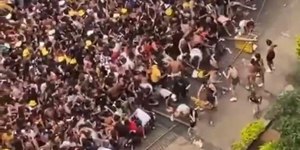 Foliões passam mal durante tumulto em bloco com Calvin Harris