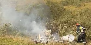 Helicóptero cai em SC e piloto é encontrado carbonizado