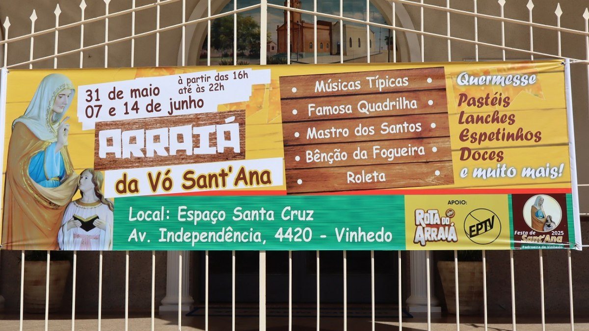 Arraiá da Vó Sant’Ana será realizado no Espaço Santa Cruz Arraiá da Vó Sant’Ana será realizado no Espaço Santa Cruz