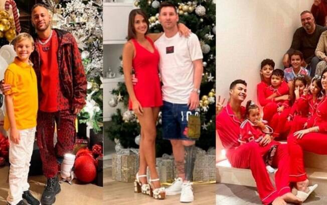 Neymar, Messi, Cristiano Ronaldo... Veja como foi a noite de Natal dos jogadores de futebol