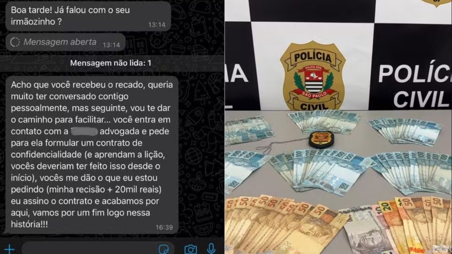 Homem chegou a ser preso em flagrante por extorsão do antigo chefe