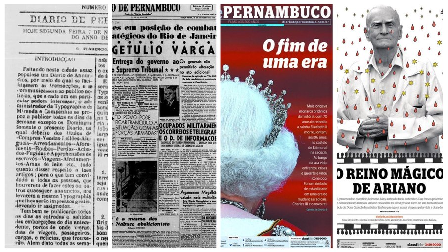 Capas históricas que marcaram os 200 anos do Diario de Pernambuco Capas históricas que marcaram os 200 anos do Diario de Pernambuco