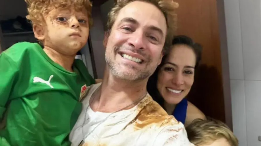 Pai e filho tiveram ferimentos leves Pai e filho tiveram ferimentos leves