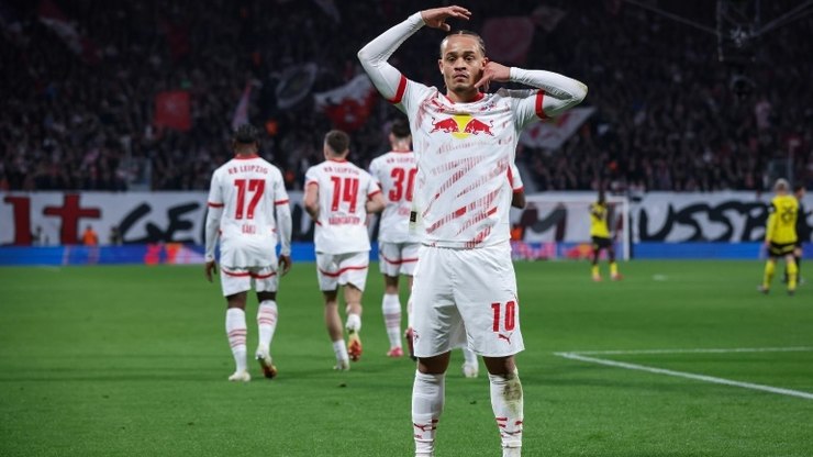 Leipzig vence Wolfsburg (3-2) e sobe para quarto na Bundesliga