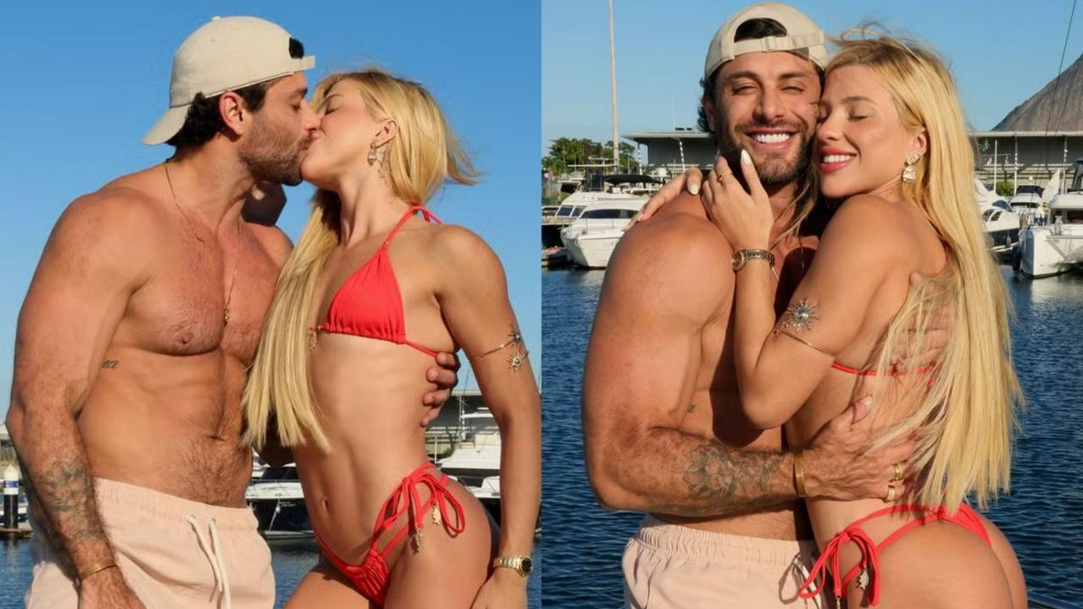 Jesus Luz e Rafaela Mesquita: Romance no Rio com Beijos e Passeio de Barco