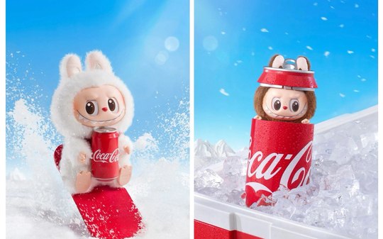Coca-Cola lança miniaturas do Labubu em parceria com a Pop Mart