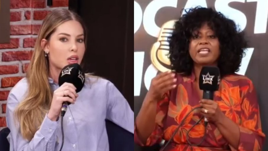 Saory e Sheila trocam farpas ao vivo Saory e Sheila trocam farpas ao vivo
