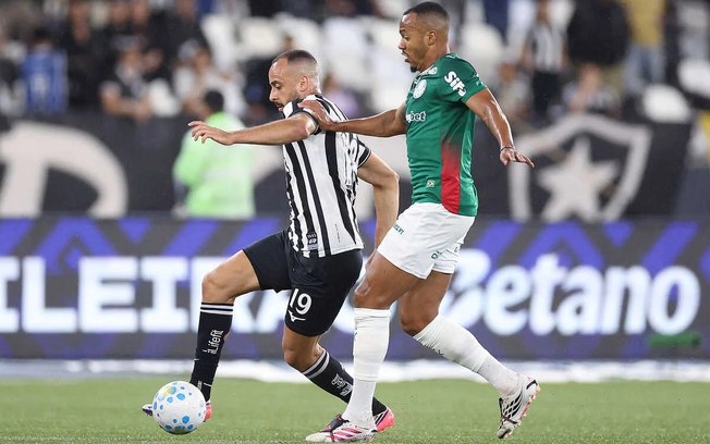 Botafogo e Palmeiras ficaram no empate, sem gols. no Nilton Santos Botafogo e Palmeiras ficaram no empate, sem gols. no Nilton Santos