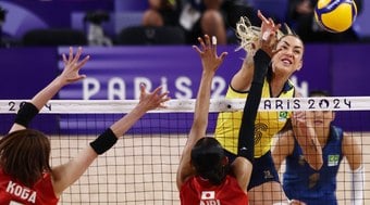 Paris 2024: Brasil atropela Japão no vôlei feminino e garante vaga na próxima fase