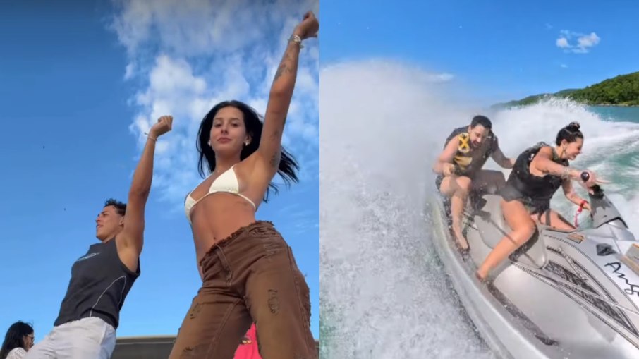 Ana Castela ostenta férias luxuosas e brinca com amigos: 'A conta é minha!'