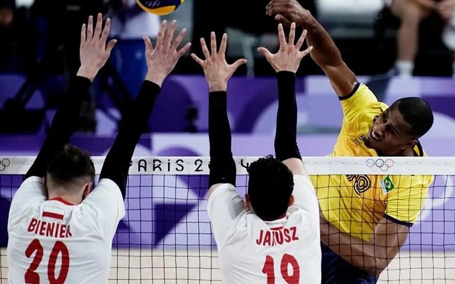 Vôlei: seleção masculina leva virada da Polônia, o 2º revés em Paris