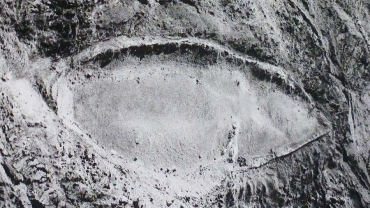 Fotografia aérea de 1961, que chamou a atenção do mundo para o local Fotografia aérea de 1961, que chamou a atenção do mundo para o local