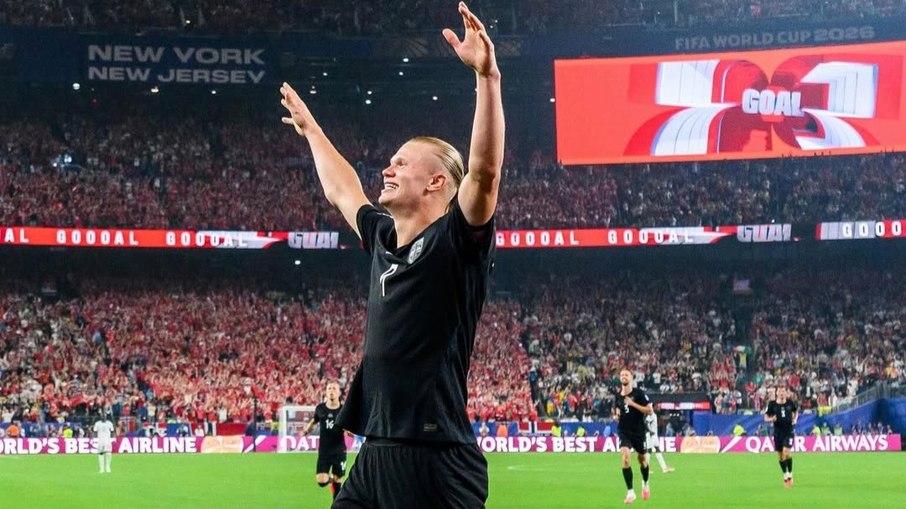 Haaland faz dois na vitória da Noruega contra Senegal na Copa do Mundo