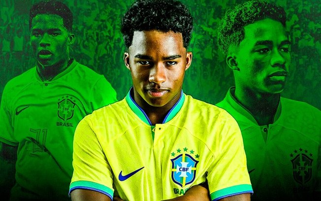 Endrick mira resgate entre torcida e seleção brasileira: ‘Quero ser um ídolo’