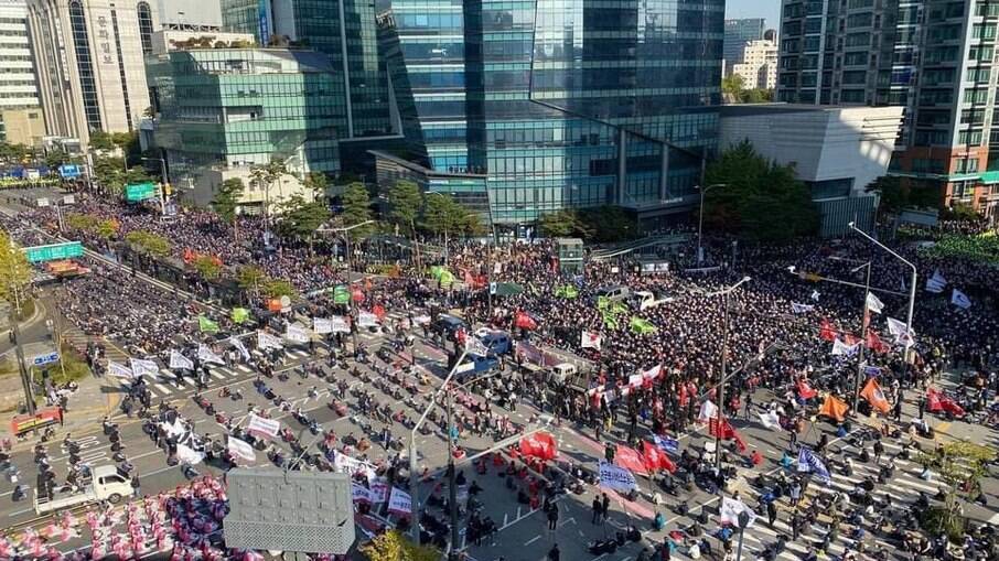 Sindicatos convocam greve na Coreia do Sul