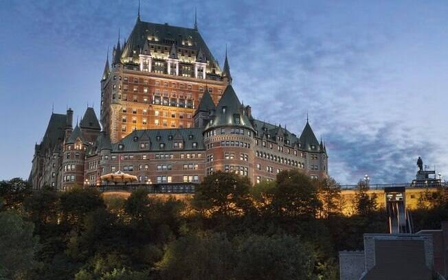 Fairmont Le Chateau Frontenac, em Quebec, no Canadá, é um patrimônio e já se tornou um ponto turístico da região
