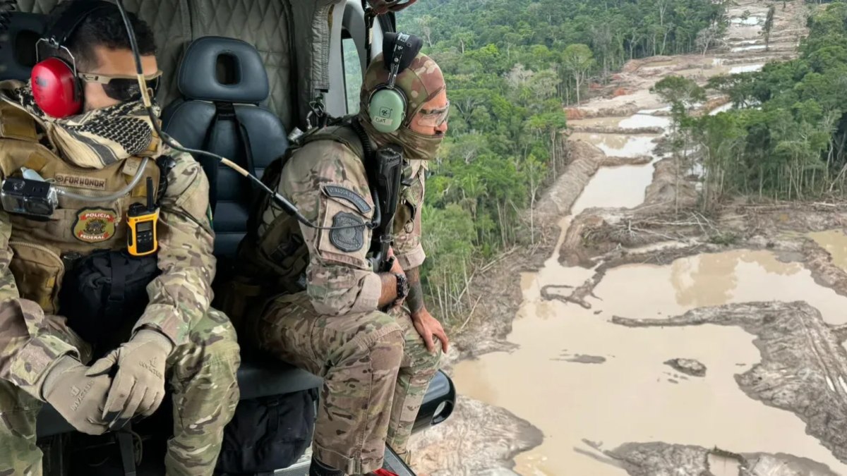 Em dois dias de operação, PF destrói 9 garimpos ilegais no Amazonas