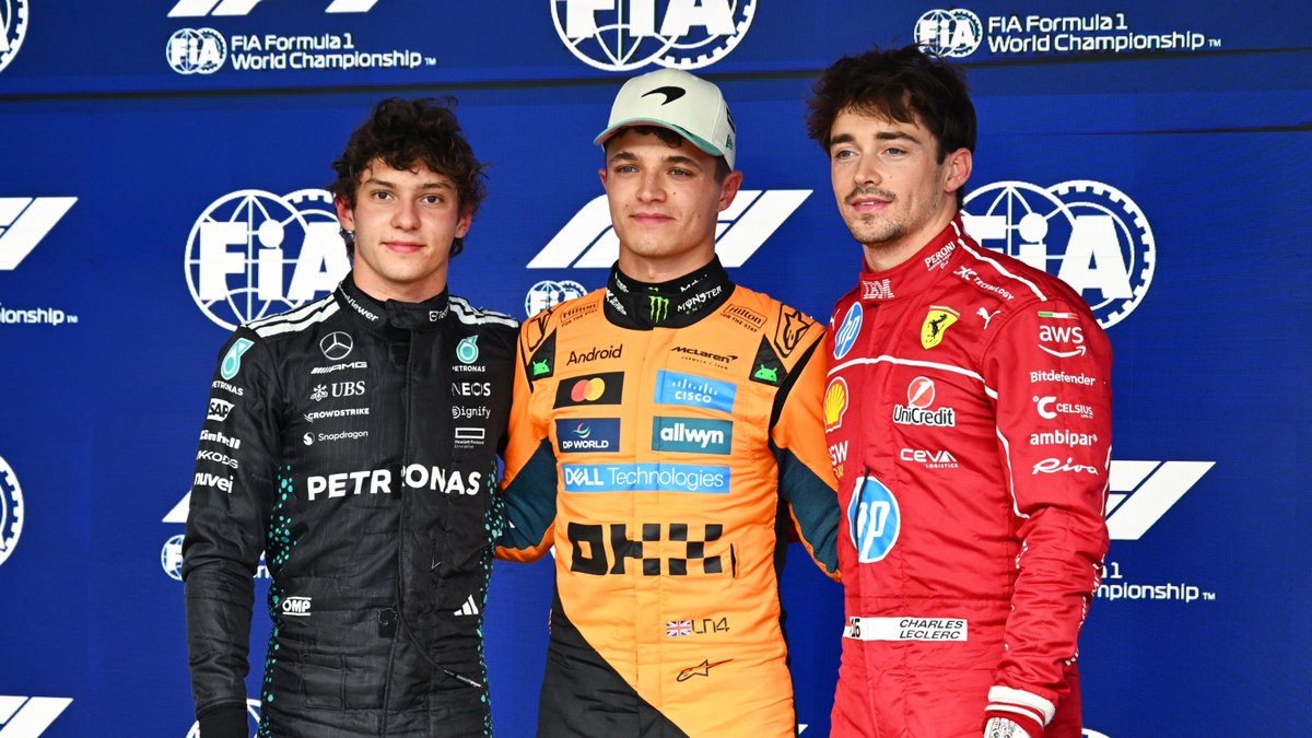 Kimi Antonelli, Lando Norris e Charles Leclerc largam na frente no GP de São Paulo Kimi Antonelli, Lando Norris e Charles Leclerc largam na frente no GP de São Paulo