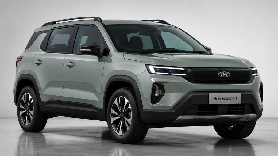 Projeção antecipa como pode ser o novo SUV compacto de entrada que a Ford prepara para lançar a partir de 2029. Projeção antecipa como pode ser o novo SUV compacto de entrada que a Ford prepara para lançar a partir de 2029.