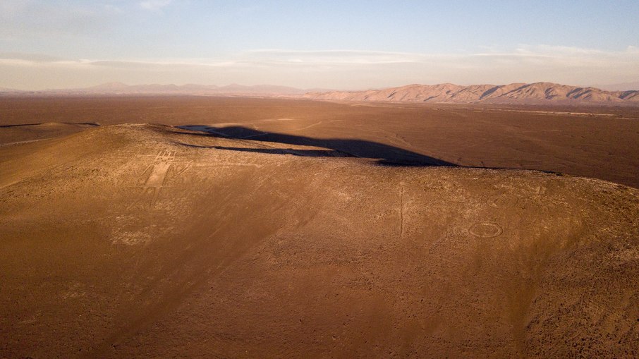 O Gigante de Tarapacá pode ser observado a uma distância entre 2 e 2,5 quilômetros 
