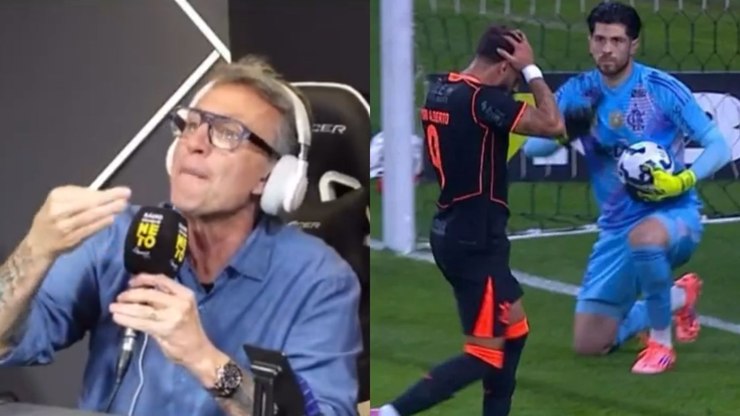 Vídeo: Neto se revolta com Yuri Alberto por pênalti contra Fla