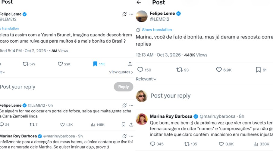 Marina Ruy Barbosa nega relação com Daniel Vorcaro.