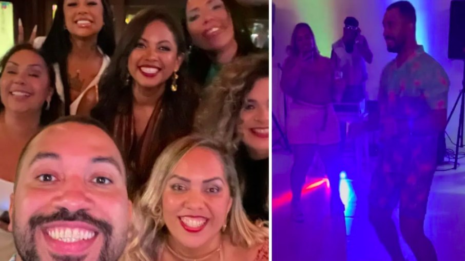 Gil fez festa íntima para comemorar aniversário 