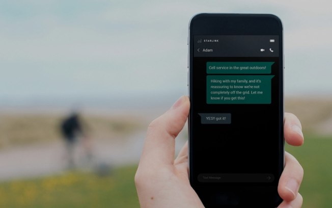 Starlink mostra primeiras mensagens enviadas com conexões móveis por satélite