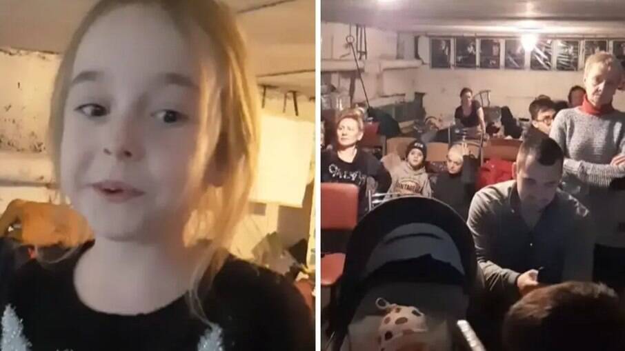 Menina ucraniana viraliza após cantar 'let it go' em bunker