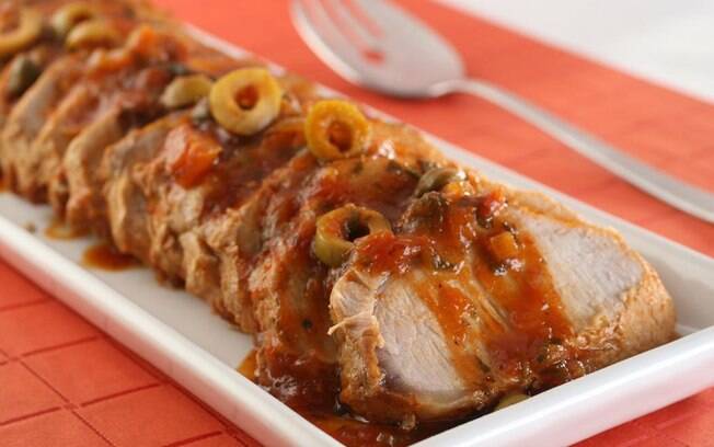Foto da receita Lombo temperado pronta.