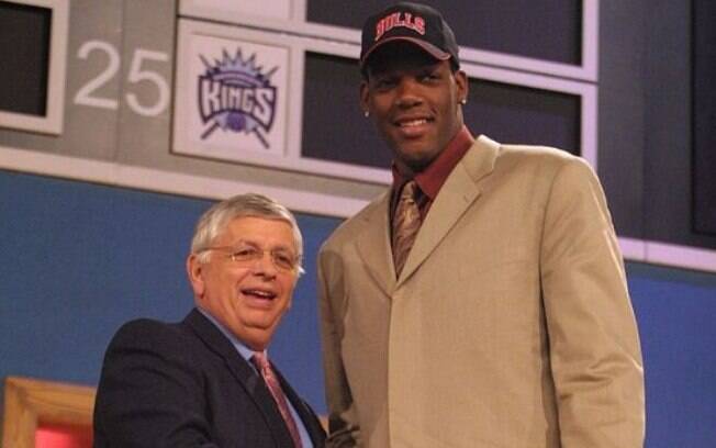 Eddy Curry foi draftado pelo Chicago Bulls em 2001