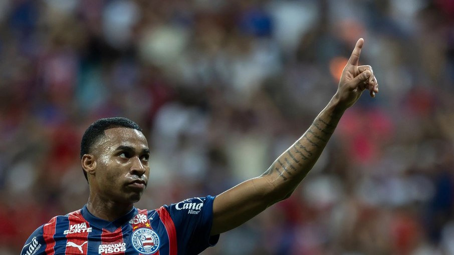 Jean Lucas em partida do Bahia