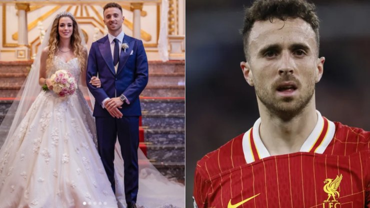 Diogo Jota compartilhou momentos do seu casamento antes de morrer